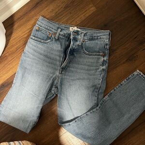 Madewell Blue Straight Leg Jeans